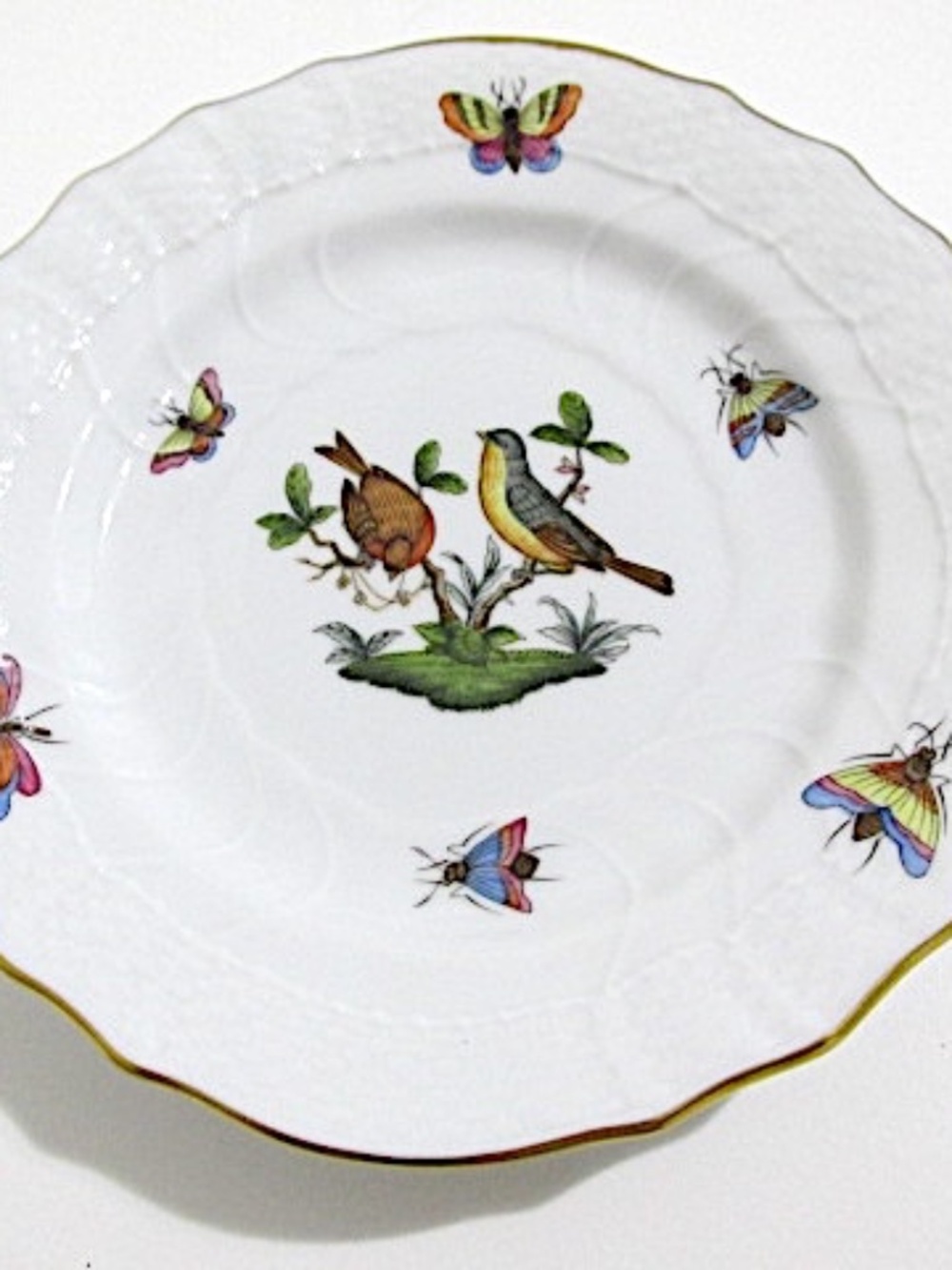 VTG Herend Porcelain Bread&Butter Plate, Rothchild Motif 7 - Picture 2 of 10